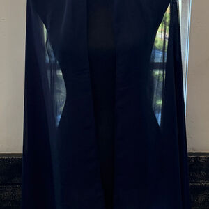Navy Sheer Wrap Shawl Scarf